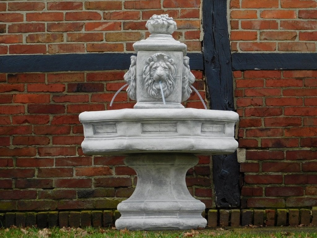 Fontein Leeuw XL - 125 cm - Steen, Tuin en Terras, Overige materialen, Fontein, ., Ophalen of Verzenden