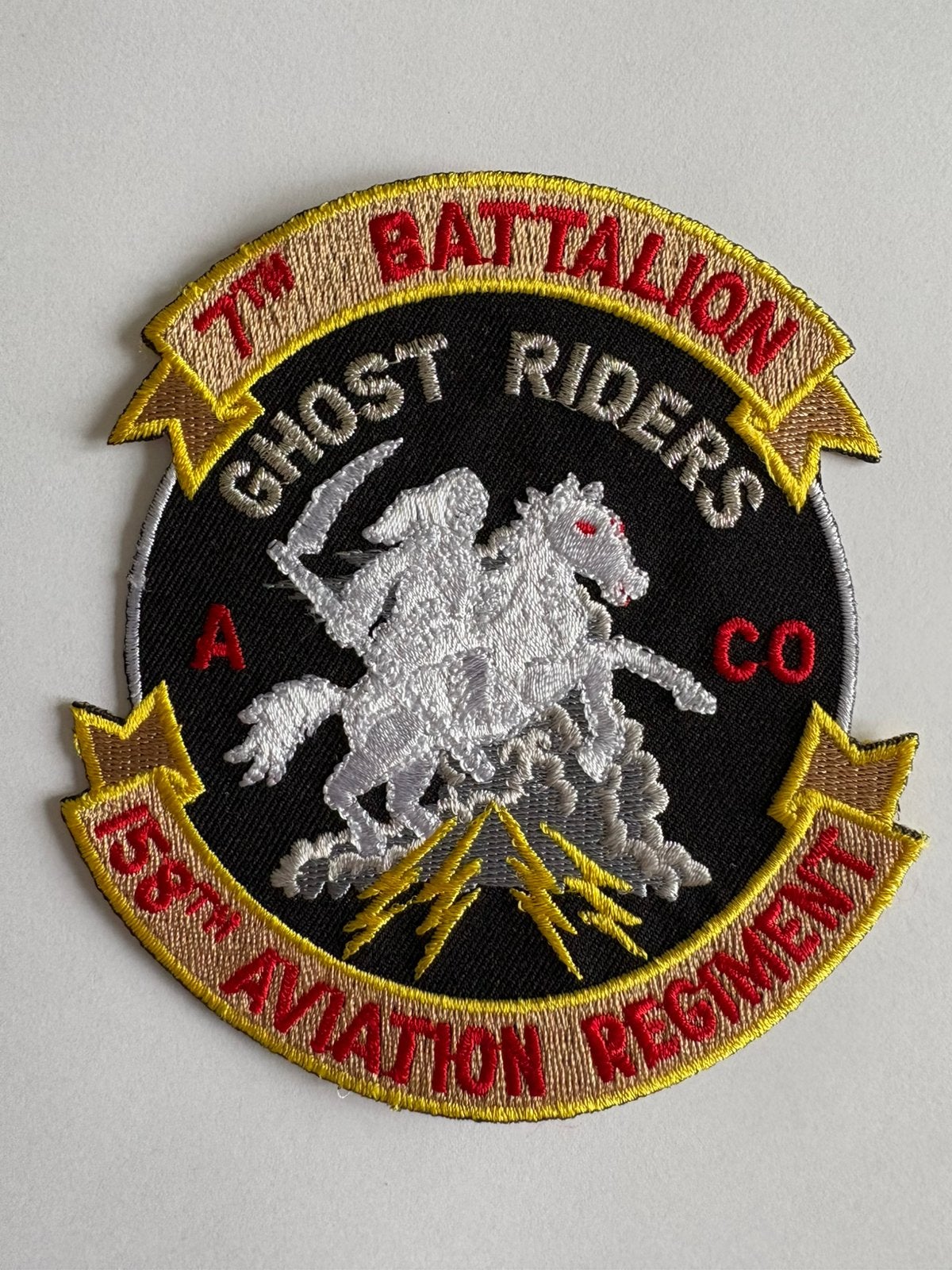 US Army 7th battalion 158th aviation regiment patch, Ophalen of Verzenden, Landmacht, Amerika, Embleem of Badge