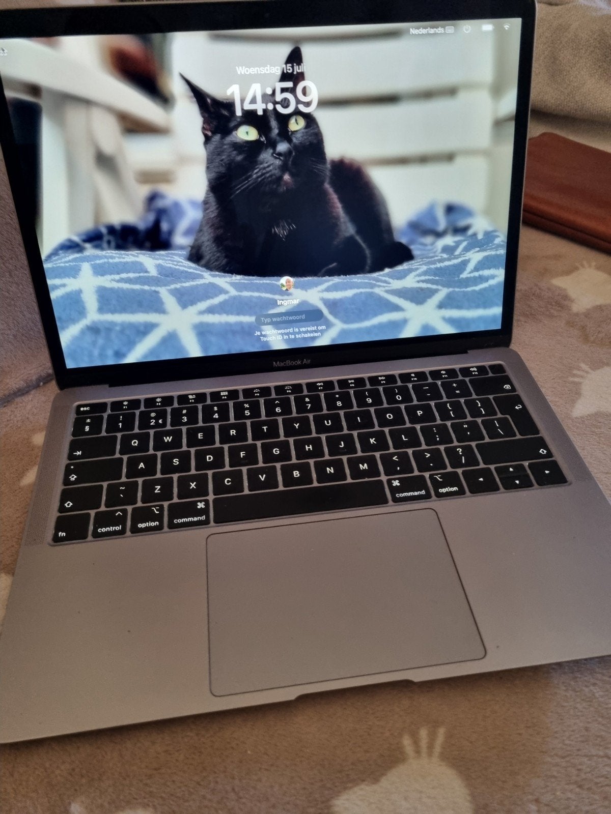 MacBook Air 13 inch (2018) - 1.6 GHz i5, 8GB RAM, koopje, Gebruikt, 256 GB, Qwerty, 8 GB