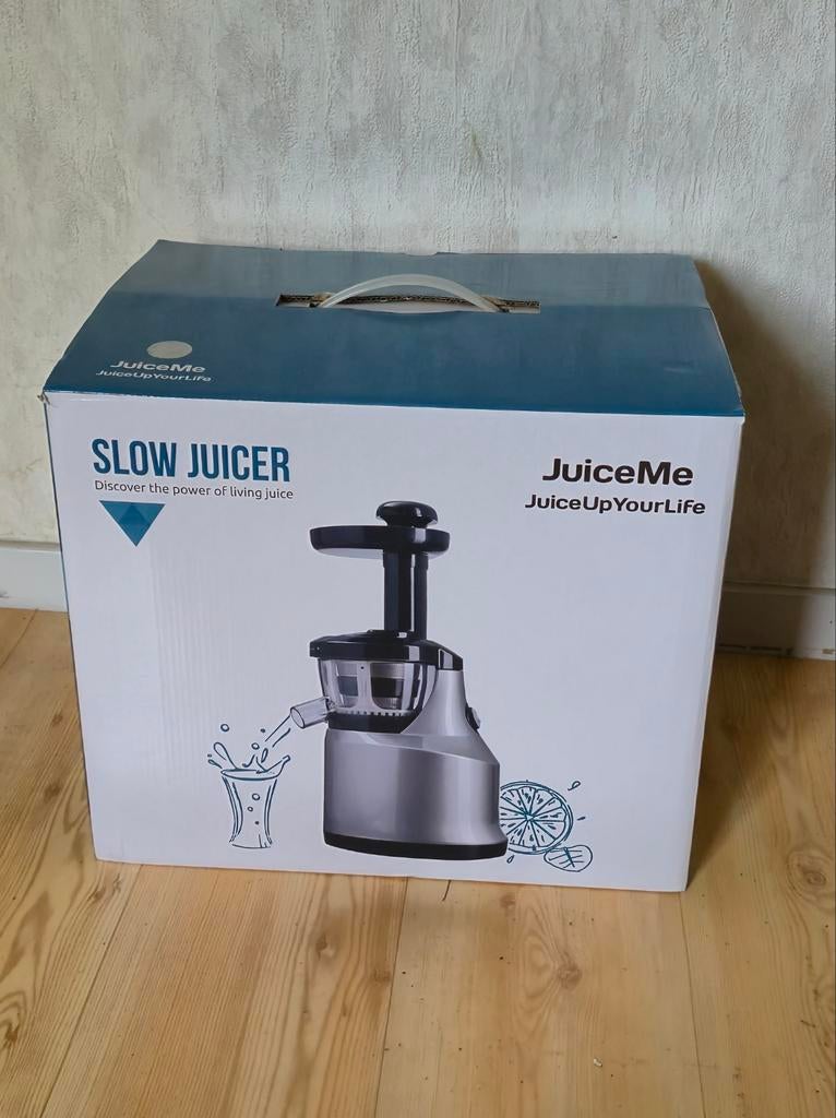 JuiceMe Slowjuicer - Nieuw in doos, Ophalen of Verzenden, Nieuw, Elektrisch, Slowjuicer