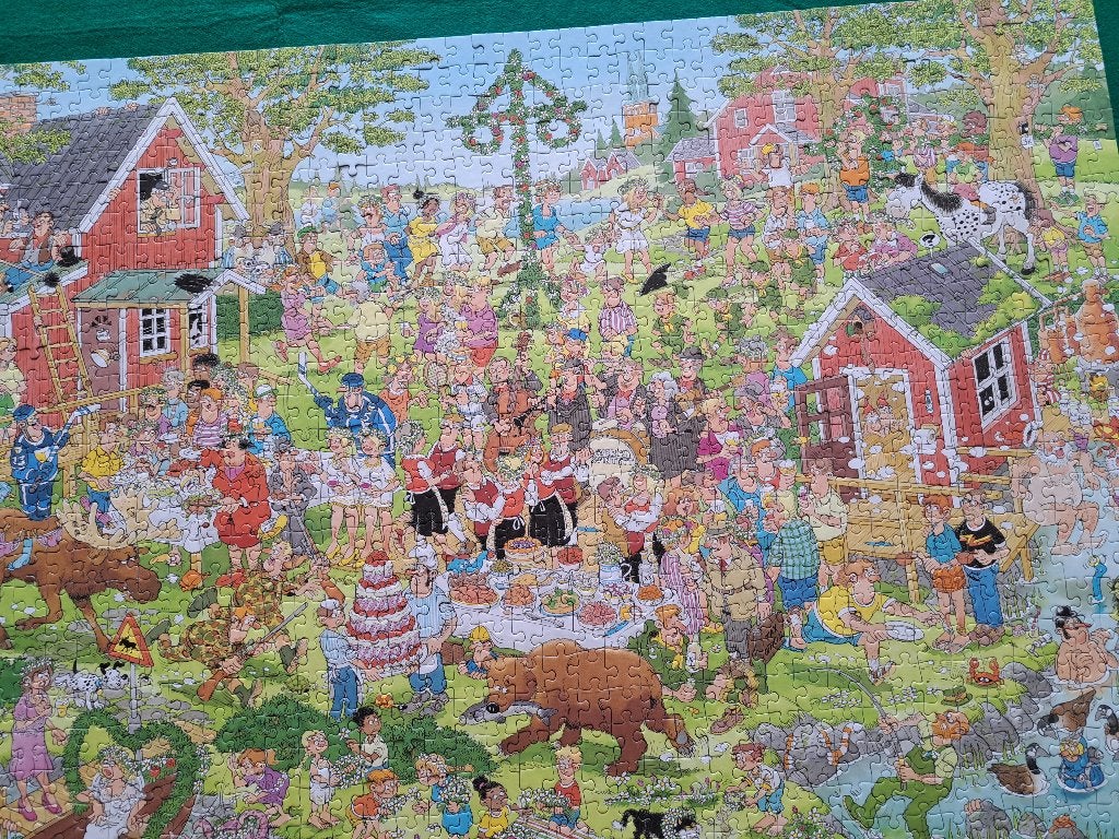 6x Jan van Haasteren puzzel - gewijzigd!, Ophalen, 500 t/m 1500 stukjes, Zo goed als nieuw, Legpuzzel