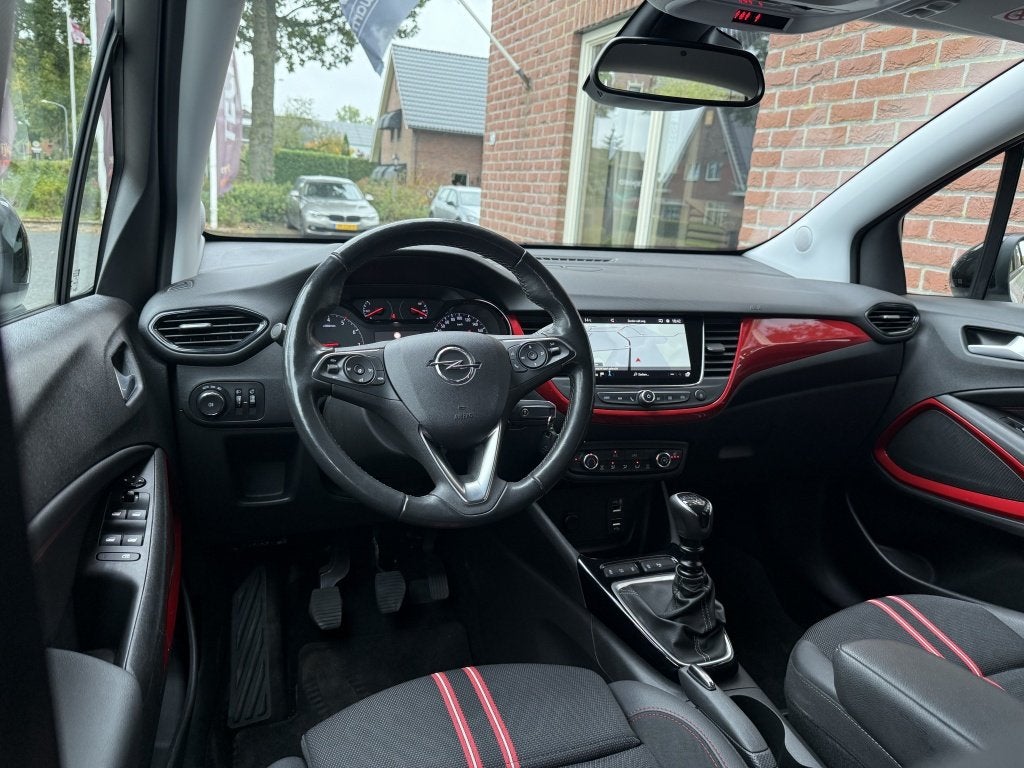 Opel Crossland 1.2 Turbo GS Line STOEL&STUUR VERWARMING / NA, 21 km/l, Gebruikt, 1199 cc, Wit