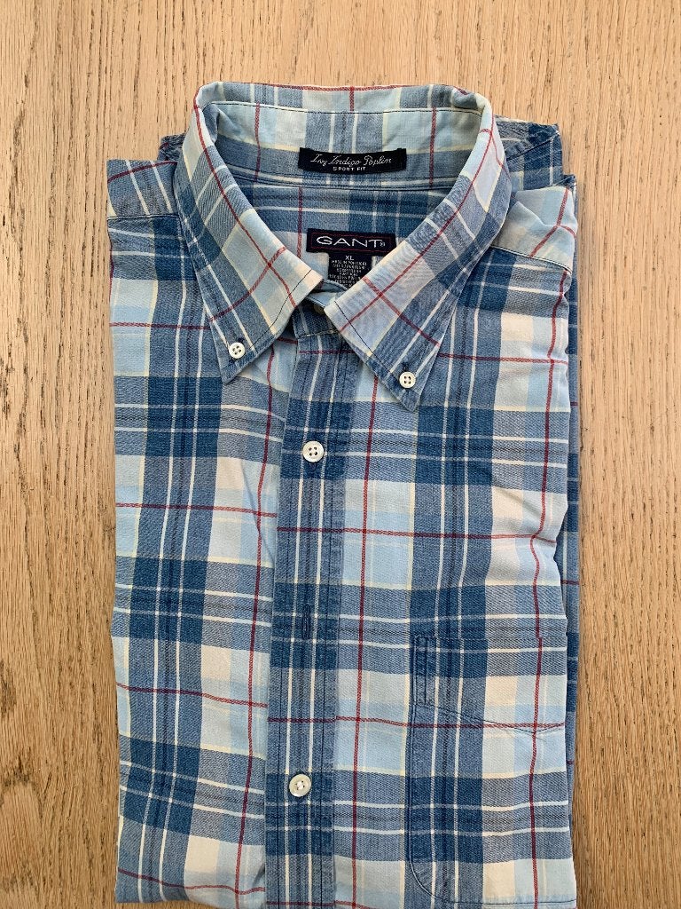 Overhemden, Kleding | Heren, Overhemden, Overige kleuren, Verzenden, GANT, Zo goed als nieuw