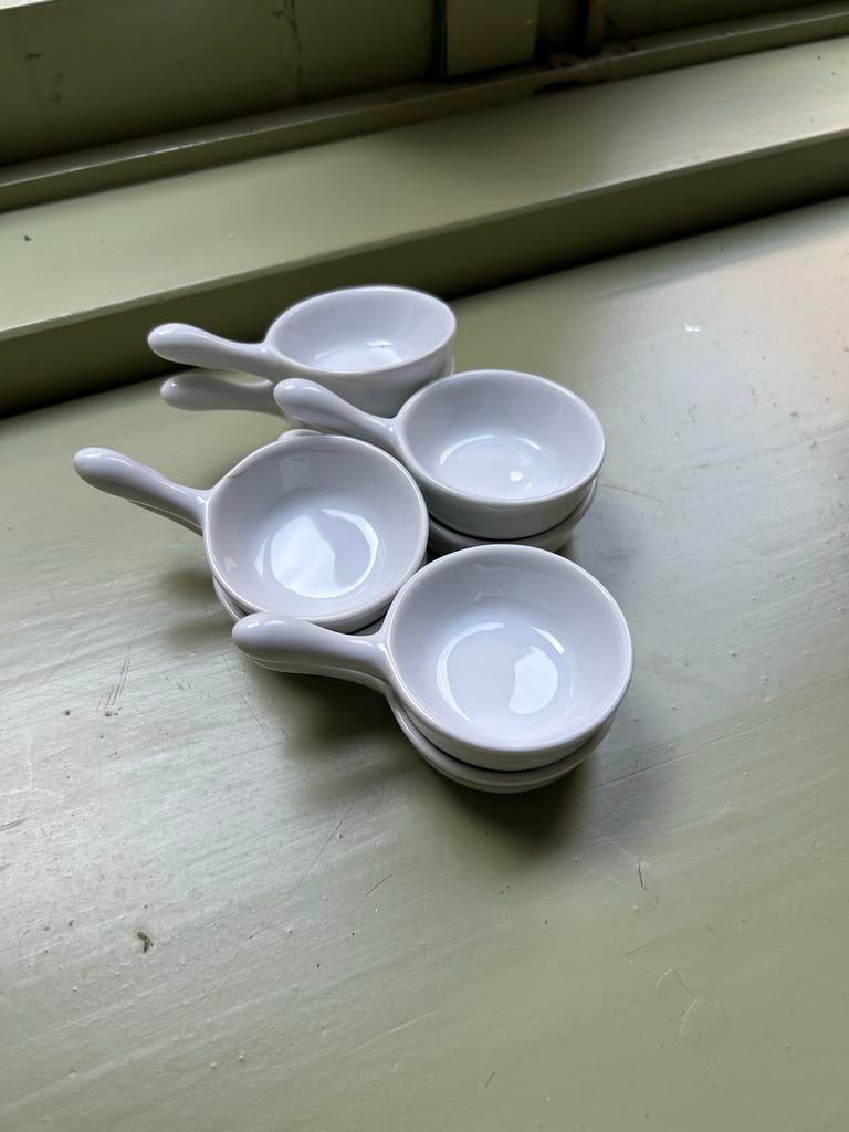 Set van 8 Union Pacific schaaltjes met handvat, Huis en Inrichting, Keuken | Servies, Ophalen of Verzenden, Zo goed als nieuw