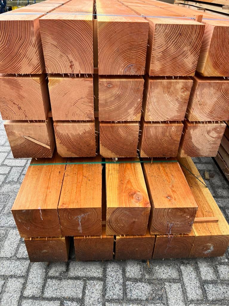 Goedkope Douglas hout palen 200x200, Doe-het-zelf en Verbouw, Hout en Planken, Minder dan 25 mm, Eiken, Nieuw, Ophalen of Verzenden