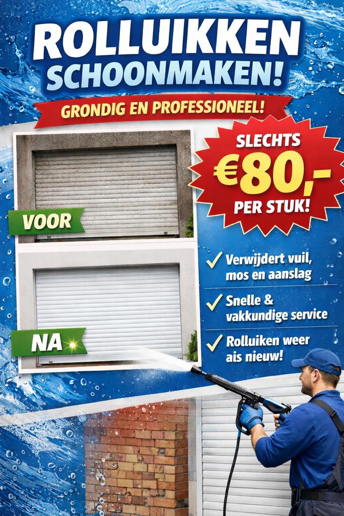 Rolluiken schoonmaken, Ophalen
