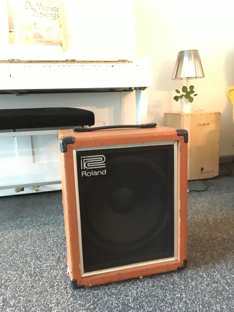 Roland Cube-60 Bass Versterker - Vintage Bass Geluid - 1984, Muziek en Instrumenten, Versterkers | Bas en Gitaar, Ophalen, Gebruikt