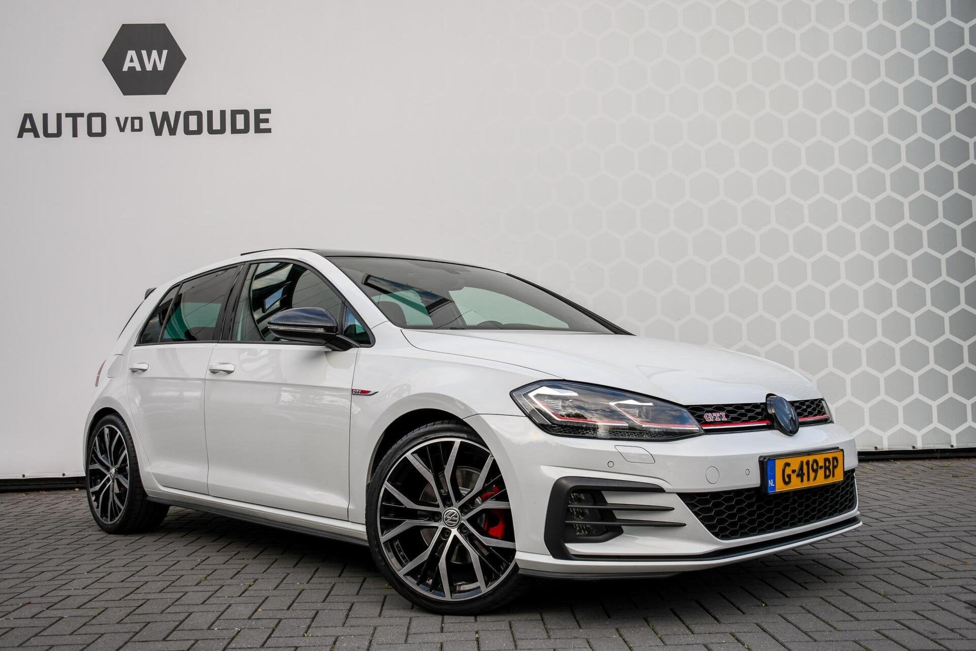 Volkswagen Golf 2.0 TSI GTI Performance Panoramadak DSG Leer, Auto's, Volkswagen, Gebruikt, 4 cilinders, Wit, Leder