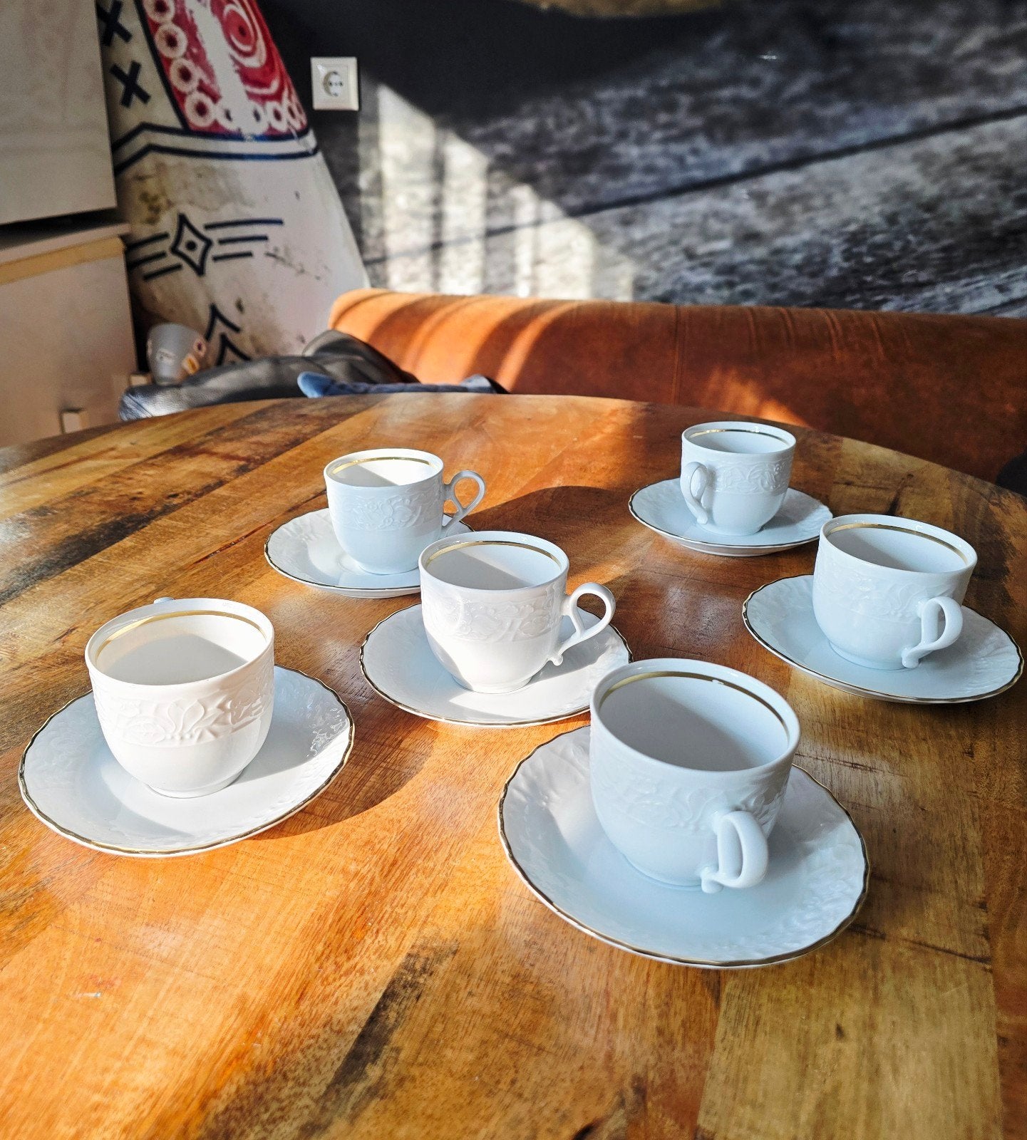 Set van 6 Mitterteich Bavaria Espresso Kopjes, Antiek en Kunst, Antiek | Servies los, Ophalen of Verzenden