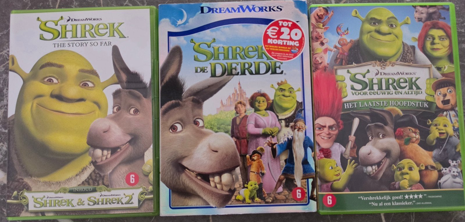Shrek DVD Boxset - De Complete Verzameling, Tekenfilm, Amerikaans, Boxset, Ophalen of Verzenden