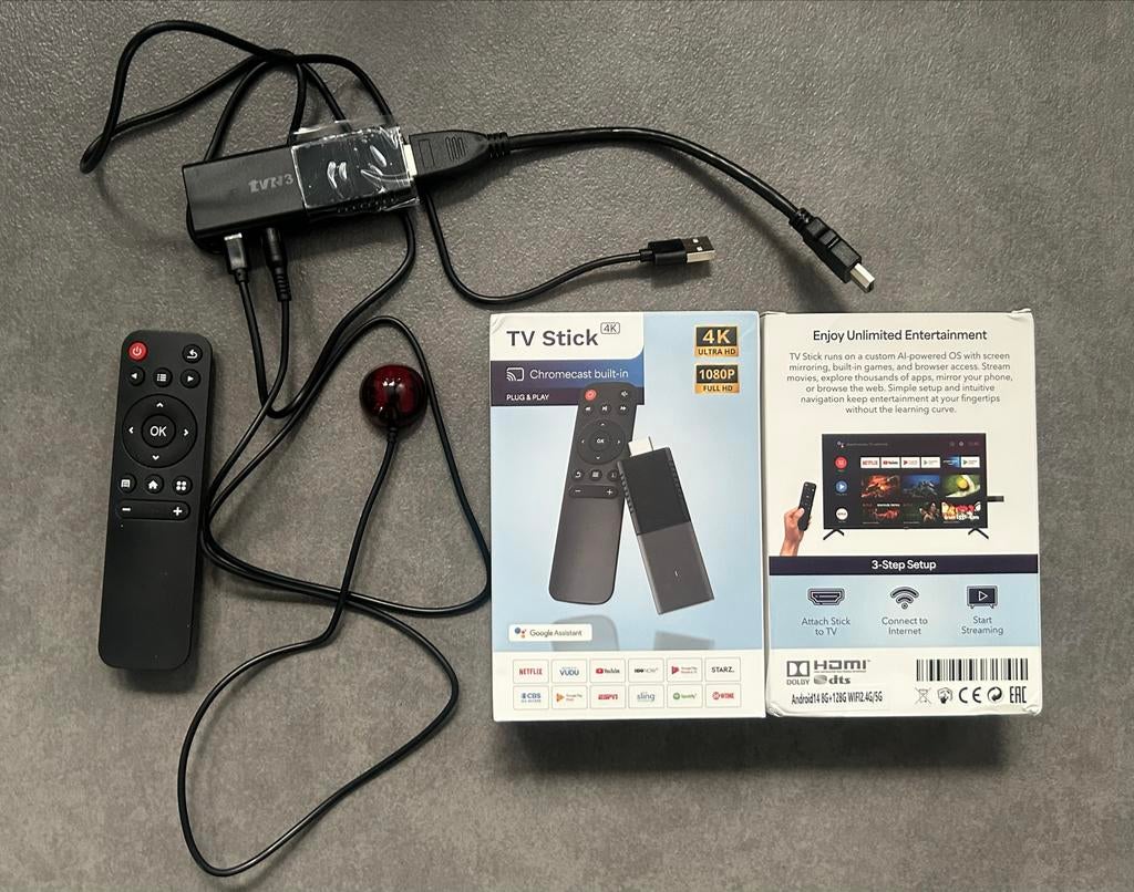 TV Stick 4K Ultra HD met afstandsbediening, Verzenden, Gebruikt, HDMI, Minder dan 500 GB