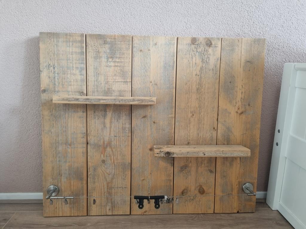 Wandbord van steigerhout - 97x80 cm, Huis en Inrichting, Woonaccessoires | Wanddecoraties, Ophalen