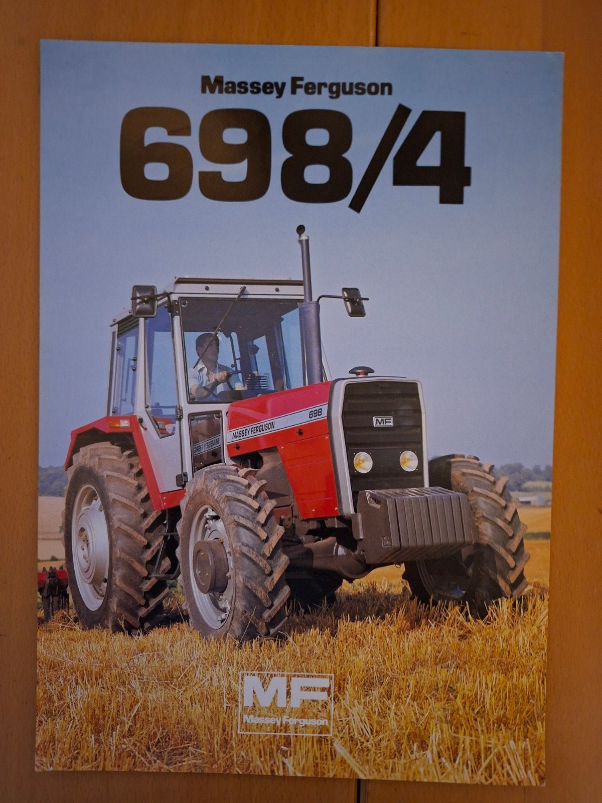 Folder Massey Ferguson MF 698/4, Ophalen of Verzenden, Gelezen, Tractor en Landbouw