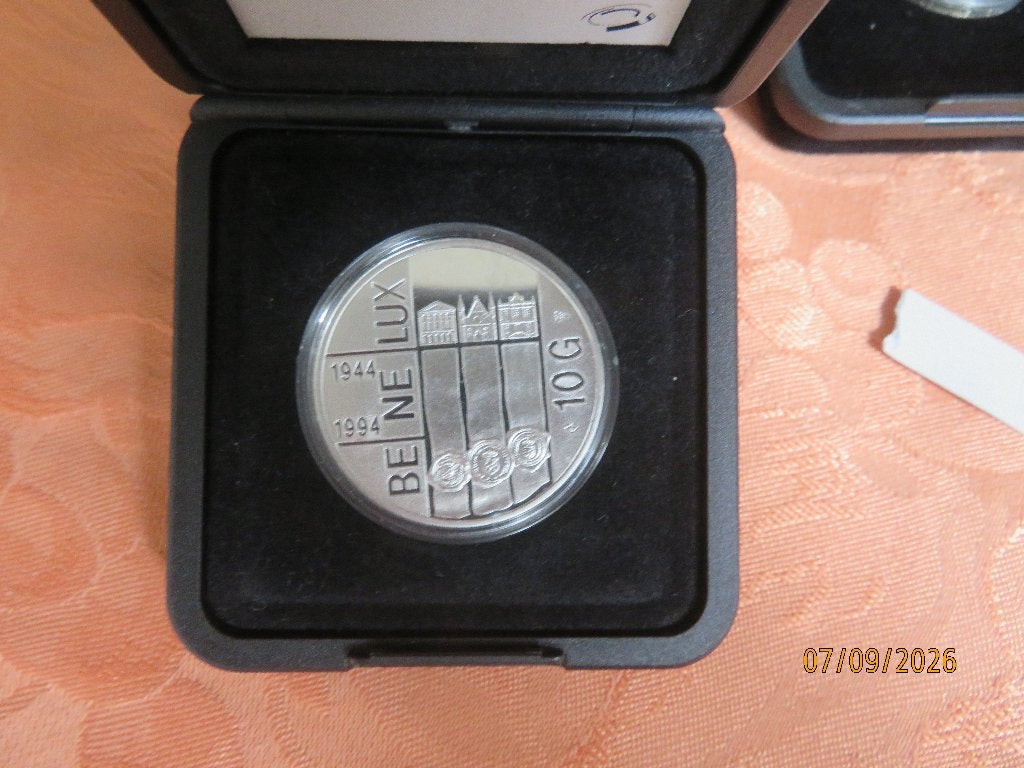 No.235- Beatrix 10 Gld.1994 proof zilver munt, Koningin Beatrix, Zilver, Ophalen of Verzenden, Losse munt