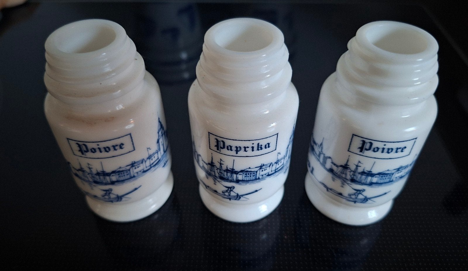 Vintage Delfts Blauw Kruidenpotjes (Peper & Paprika), Ophalen of Verzenden