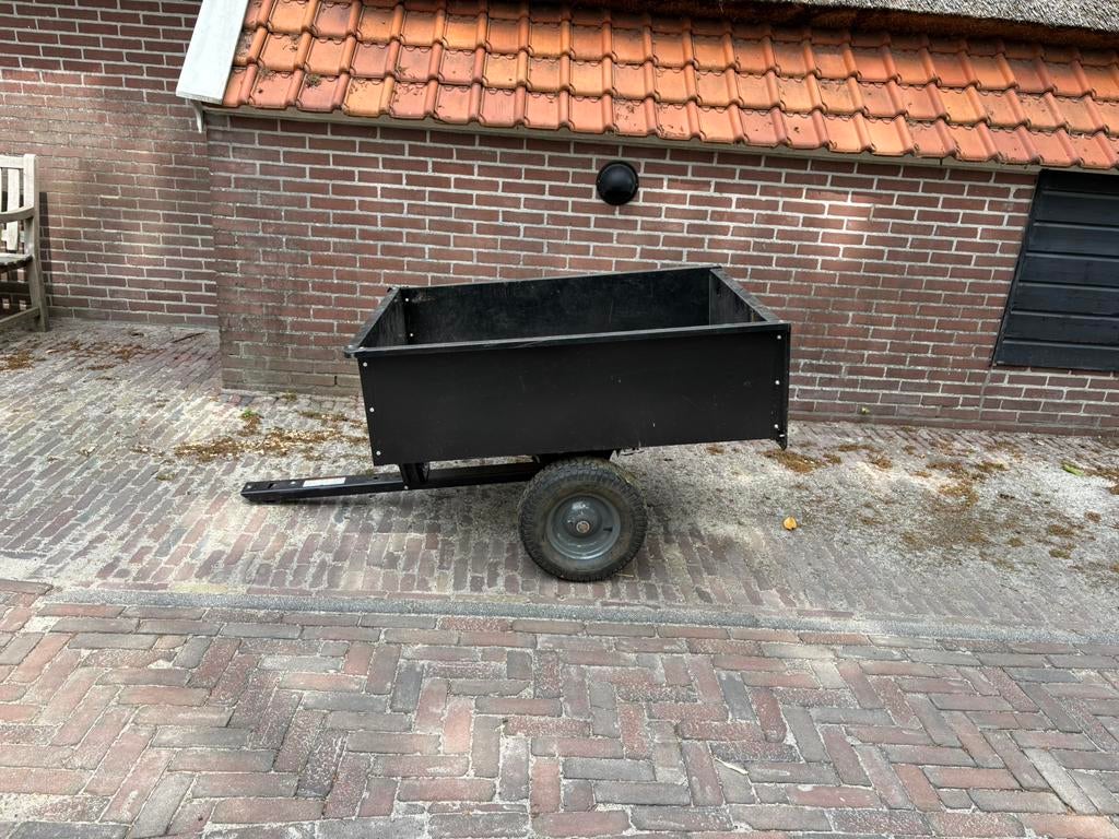 Aanhangertje voor zitmaaier of minitrekker, Tuin en Terras, Zitmaaiers, Ophalen, Gebruikt