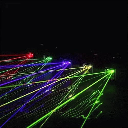 DJLicht laser RGBYC met 5 stralen en afstandsbediening, Geluidgestuurd, ., Nieuw, Ophalen of Verzenden