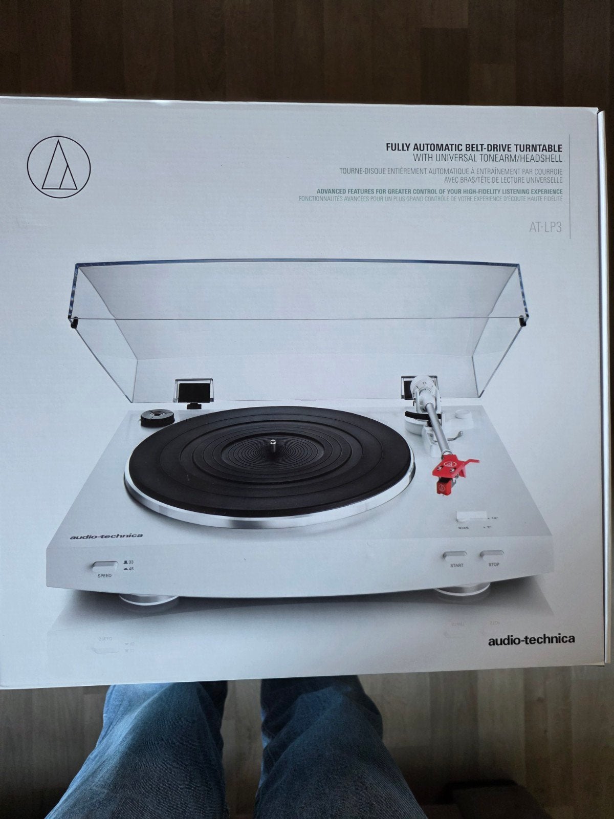 Audio-Technica AT-LP3 Volautomatische Platenspeler Wit, Overige merken, Gebruikt, Automatisch, Ophalen of Verzenden