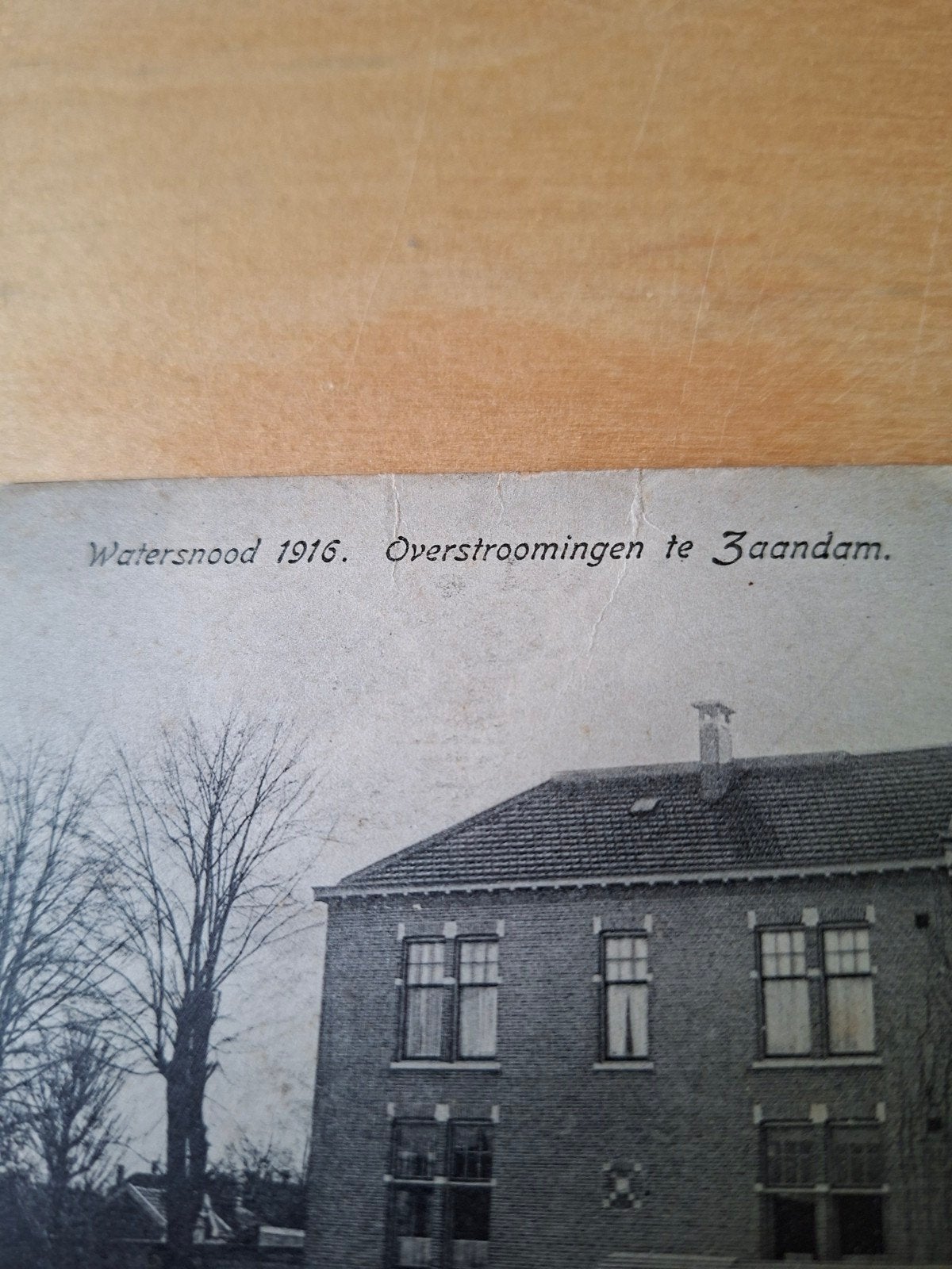 Watersnood 1916 Zaandam - Zeldzame Oude Briefkaart, Ophalen of Verzenden, Voor 1920, Ongelopen, Noord-Holland