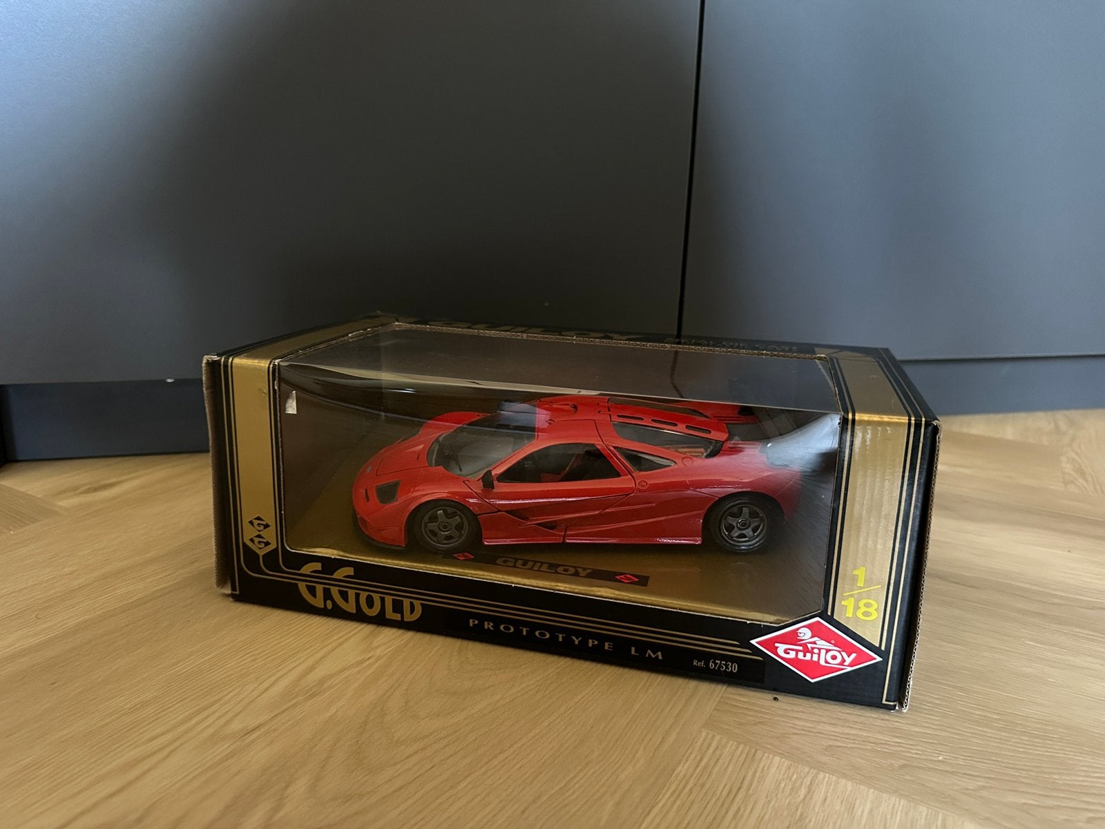 Guiloy McLaren F1 GTR LM Prototype in doos 1:18 modelauto, Ophalen of Verzenden, Zo goed als nieuw, Overige merken