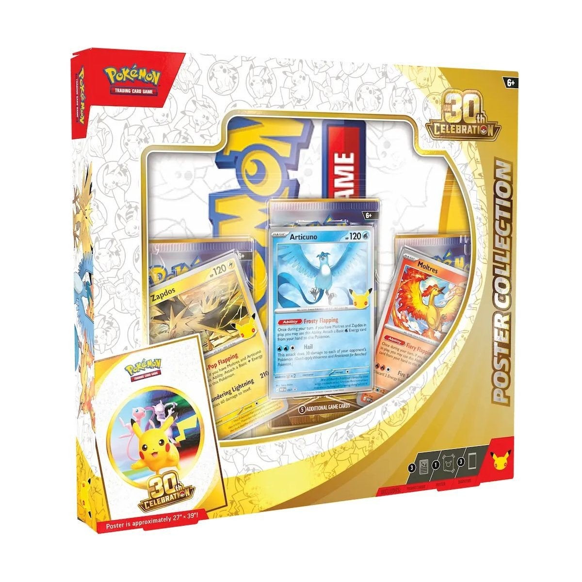 pokemon 30th anniversary poster collection, Ophalen of Verzenden, Nieuw, Speelkaart(en)