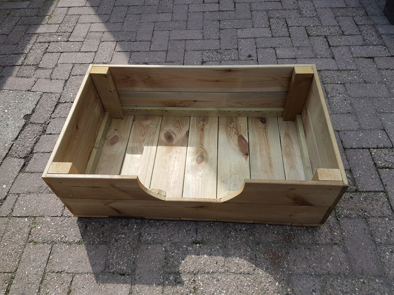 Robuuste houten hondenmand, Ophalen, Nieuw, Overige