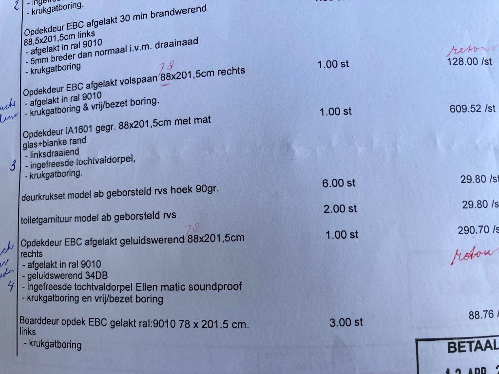 Binnendeur, 80 tot 100 cm, Binnendeur, Nieuw, Ophalen of Verzenden