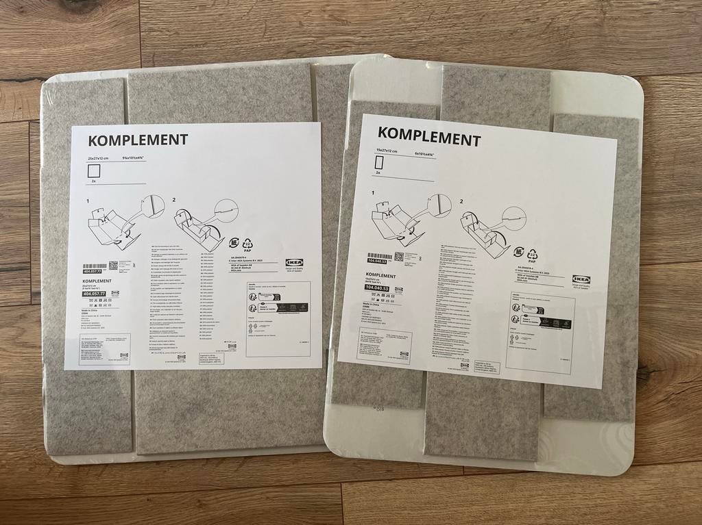 IKEA KOMPLEMENT Opbergboxen - 2 kleine en 2 grote, Ophalen of Verzenden, Nieuw