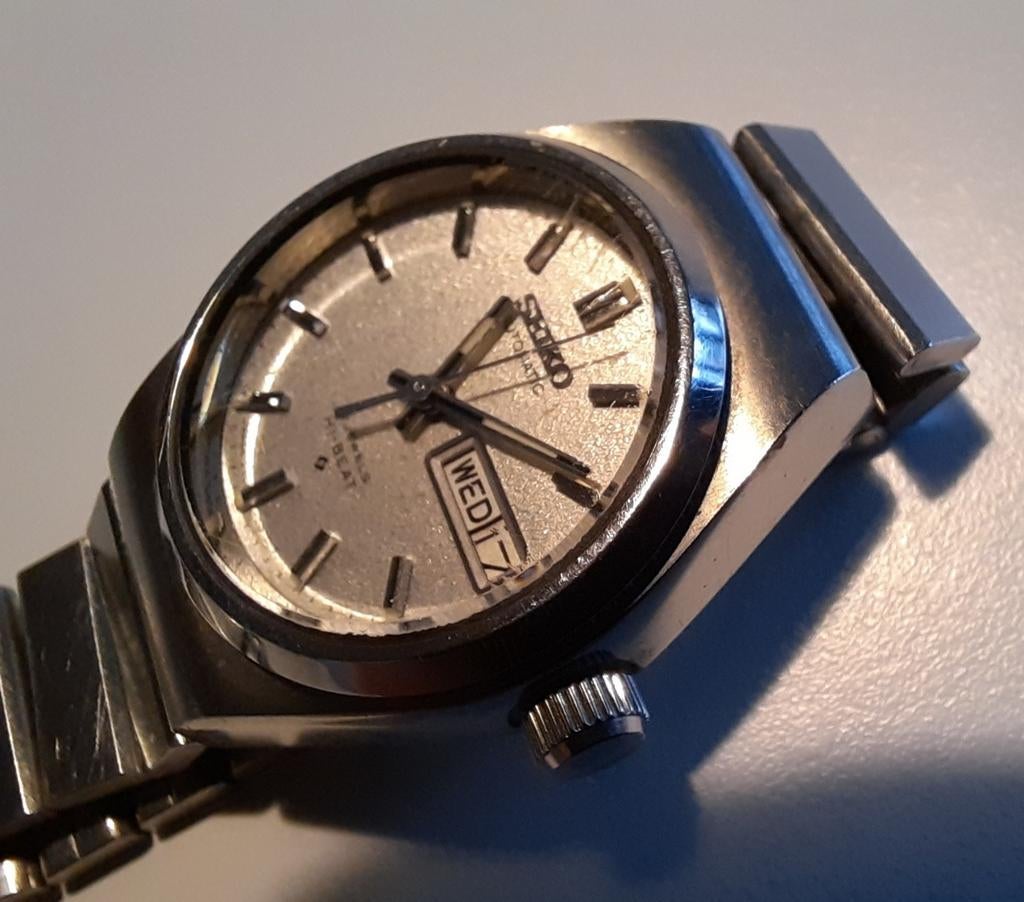 Seiko dames  hi-beat automatic vintage, Ophalen, Zo goed als nieuw, Staal, Seiko