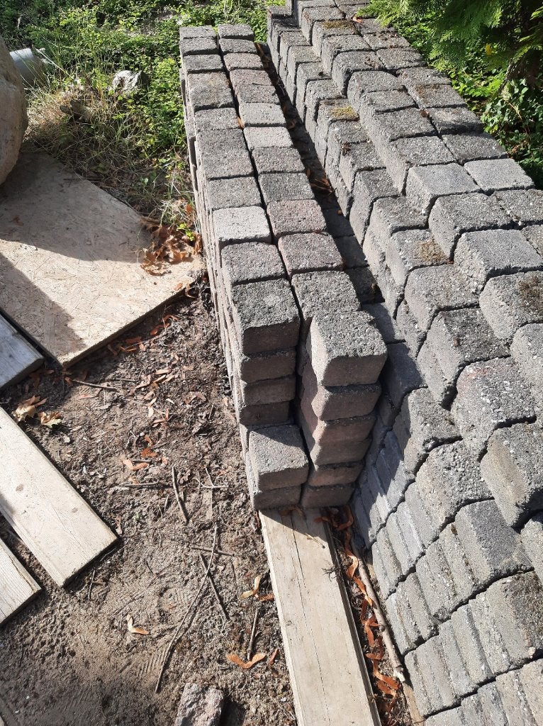 152 Bakstenen, gratis afhalen, Tuin en Terras, Tegels en Klinkers, Ophalen, Gebruikt, Klinkers, Minder dan 5 m²