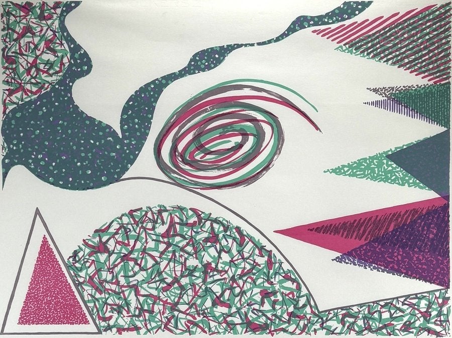 145. Zeefdruk, Jan van der Heijdt – abstract, 1983, Ophalen