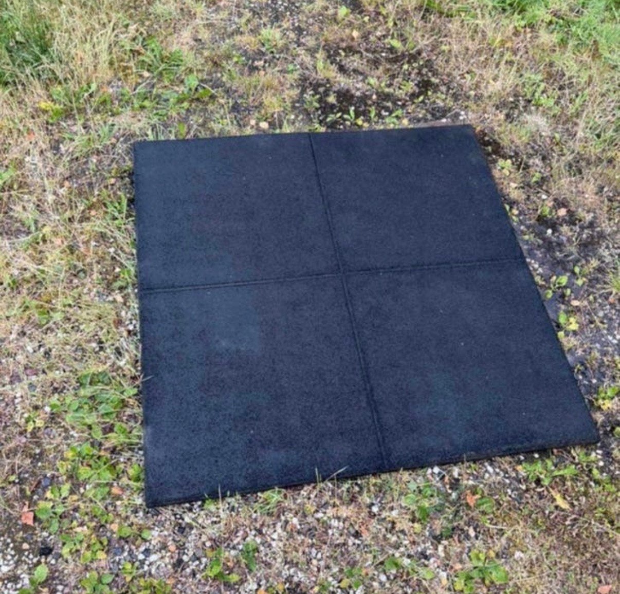 Rubberen matten 2,5cm dik speeltoestel dak zwembad ruim 7m2, Ophalen, Gebruikt, Overige typen, Rubber