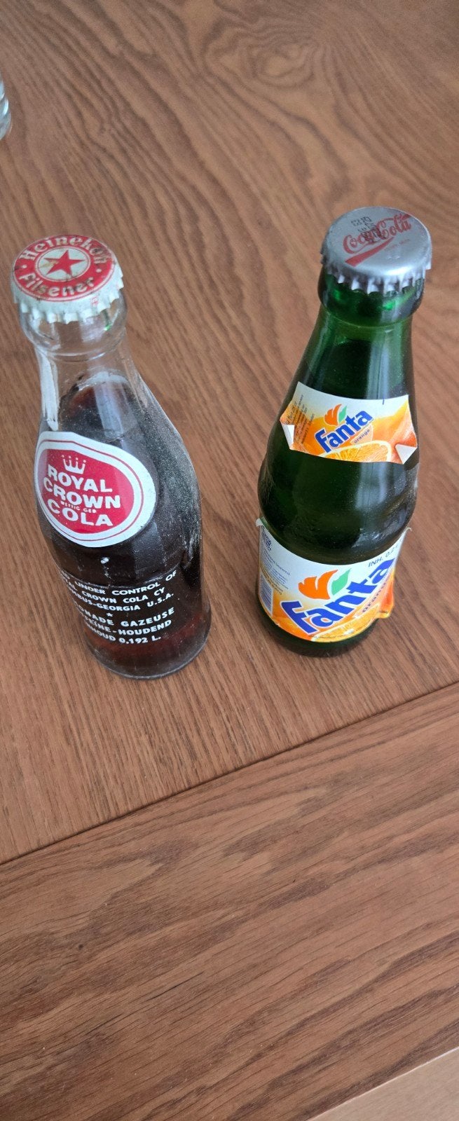 Vintage frisdrankflesjes  Royal Crown Cola & Fanta, Ophalen, Gebruikt