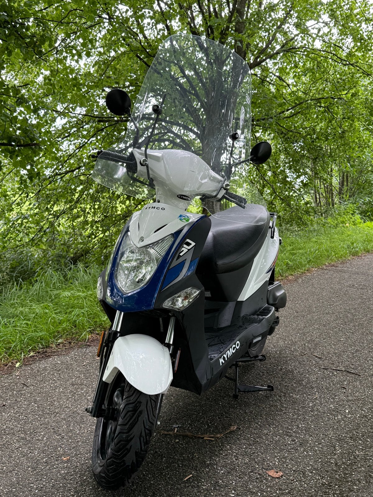 Kymco Agility 50cc Scooter - White/Blue, Maximaal 45 km/u, Ophalen of Verzenden, Zo goed als nieuw, Agility