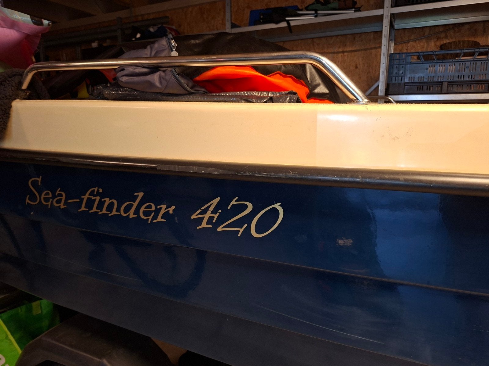 Sea finder 420. Op trailer en 8pk 4takt tohatsu. Consoleboot, Ophalen, 1:32 tot 1:50