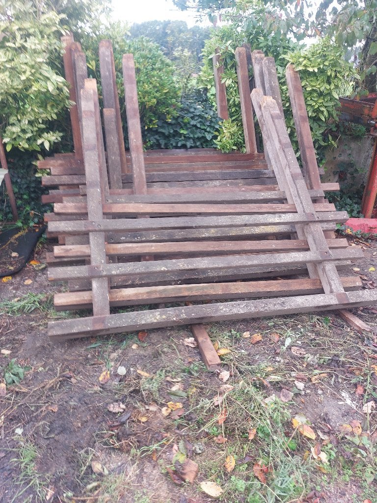 houten hekwerk, Ophalen of Verzenden, Gebruikt, Hout, Overige typen