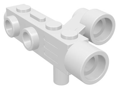 Lego White Minifigure, Utensil Camera with Side Sight (Space, Gebruikt, Lego, Accessoire, Ophalen of Verzenden