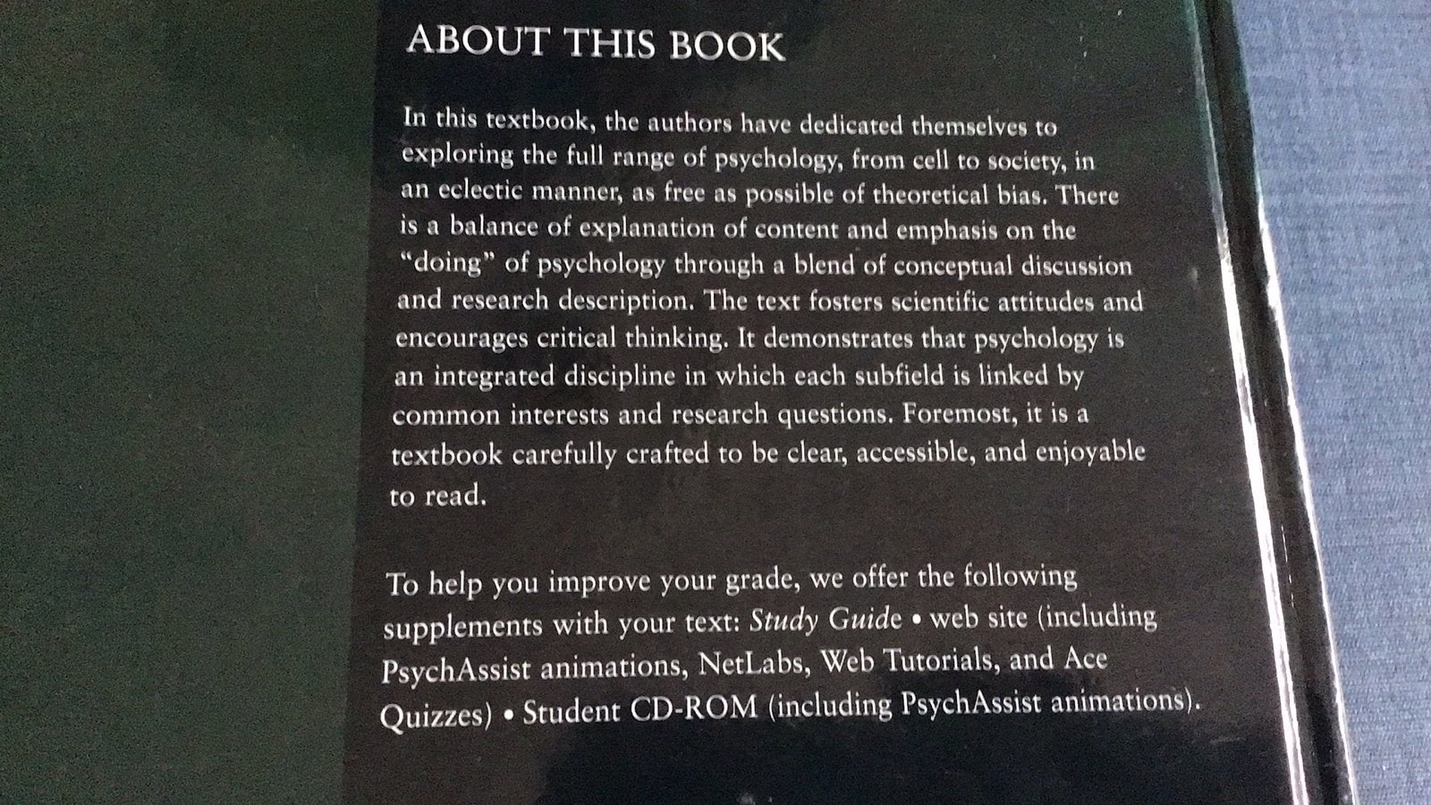 Psychology - Seventh Edition (International Student), Ophalen of Verzenden, Gamma, Zo goed als nieuw, HBO