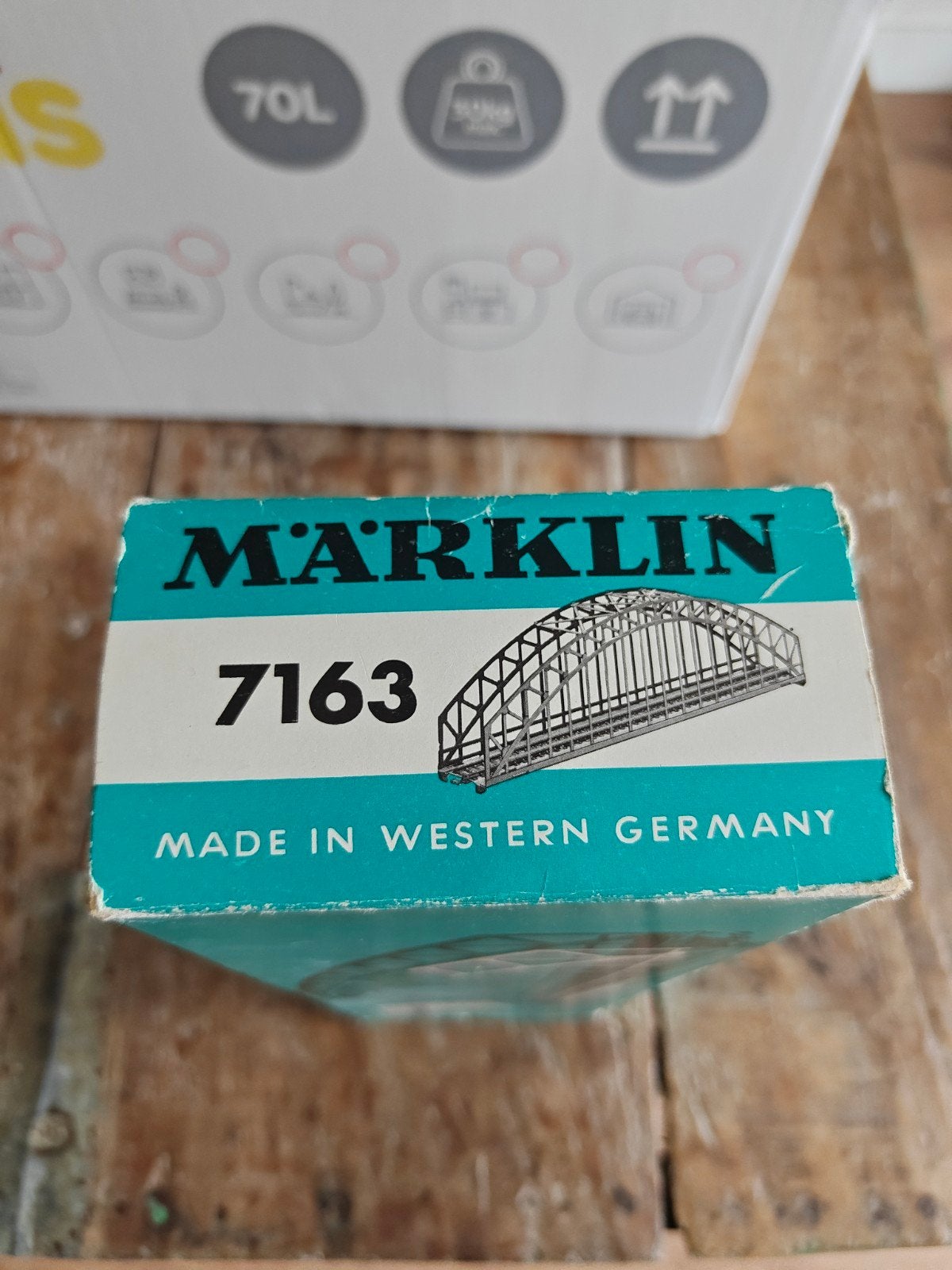 Märklin 7163 Boogbrug - Made in Western Germany, Hobby en Vrije tijd, Modeltreinen | H0, Ophalen