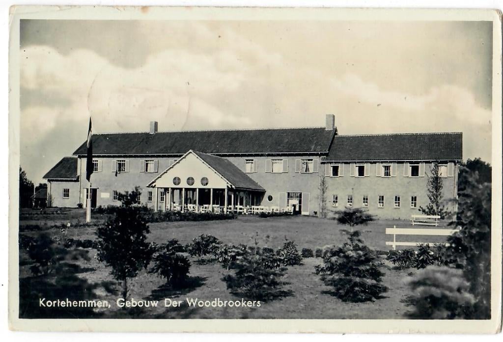Kortehemmen - Gebouw der Woodbrookers, Verzenden, 1920 tot 1940, Gelopen, Friesland