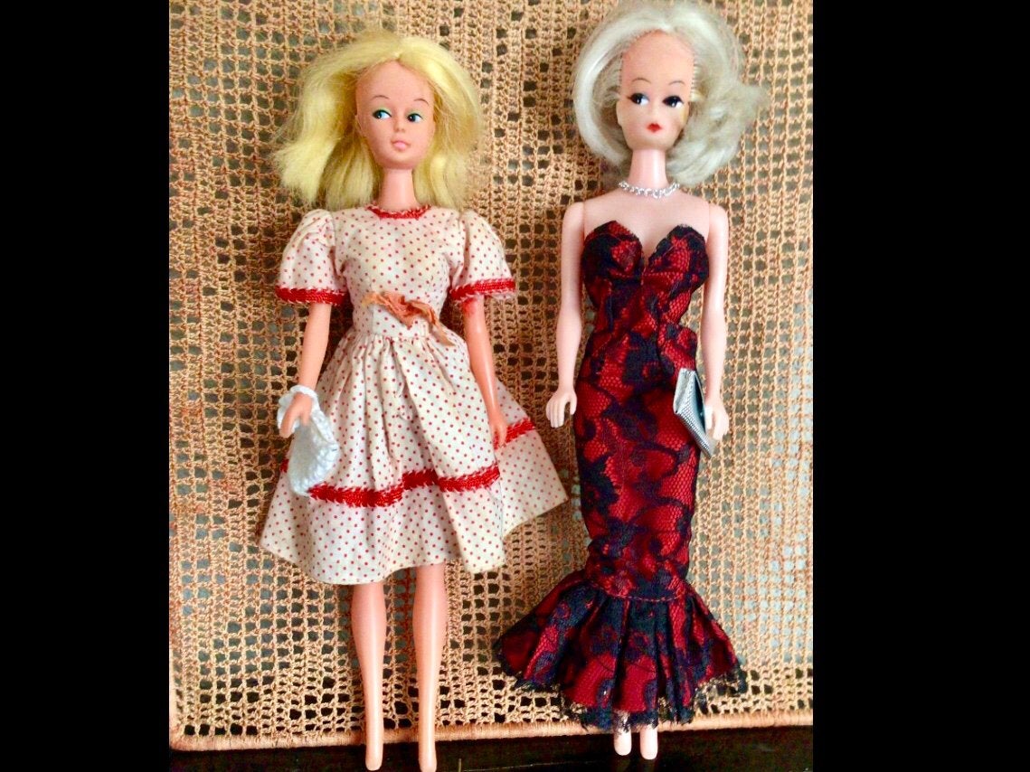 Vintage Petra Plasty in originele kledij, Verzamelen, Poppen, Ophalen of Verzenden, Gebruikt, Fashion Doll