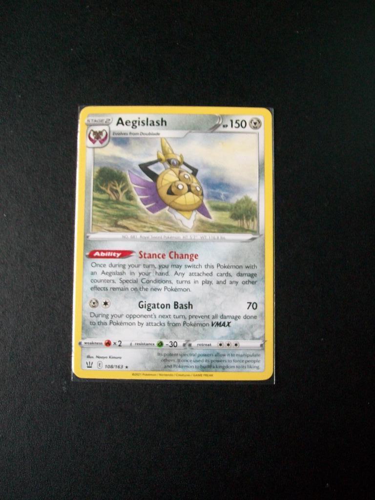 9206: Nieuwe Pokemon Kaart AEGISLASH hp 150 (108/163), Verzenden, Nieuw, Losse kaart