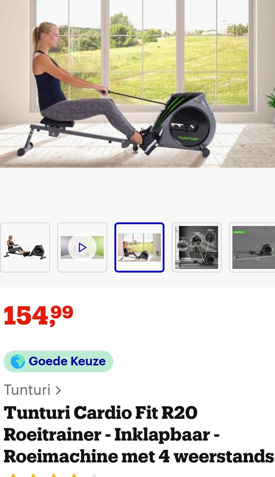 Roeiapparaat, Sport en Fitness, Ophalen, Zo goed als nieuw