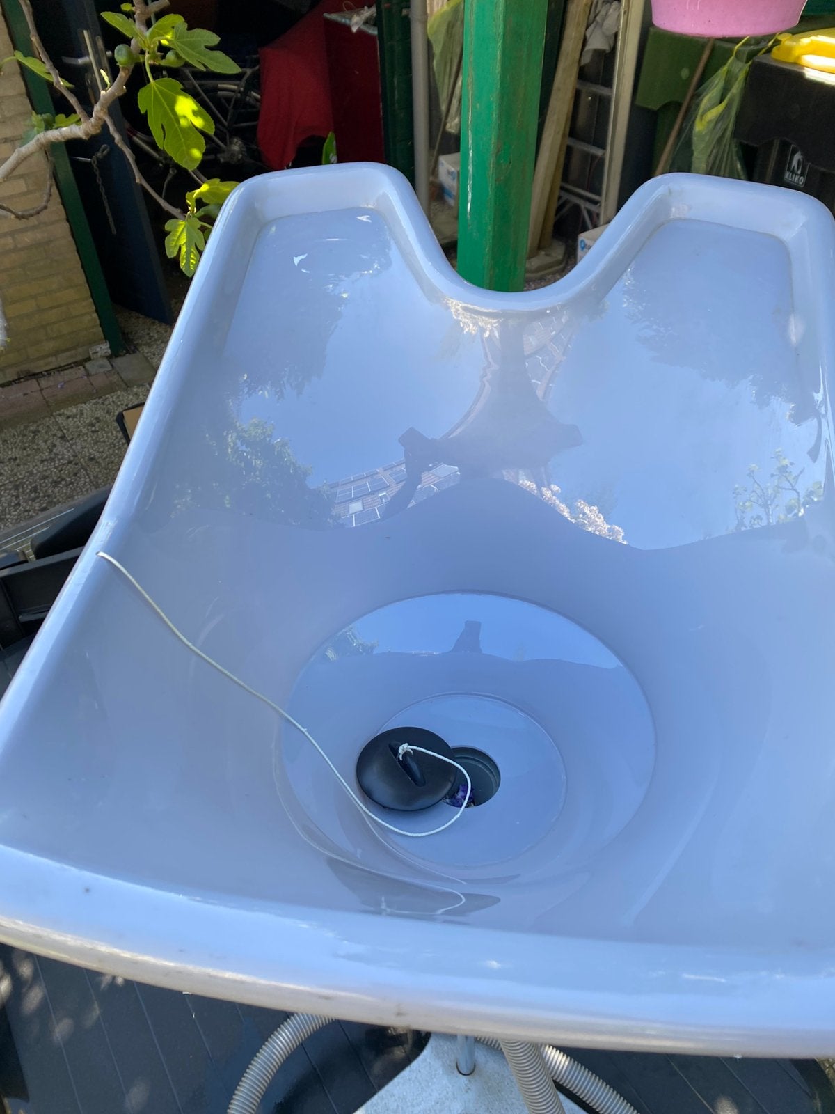 Wasbak goed voor haarwas /kaper, Zo goed als nieuw, Minder dan 100 cm, Wasbak of Wastafel, 25 tot 50 cm