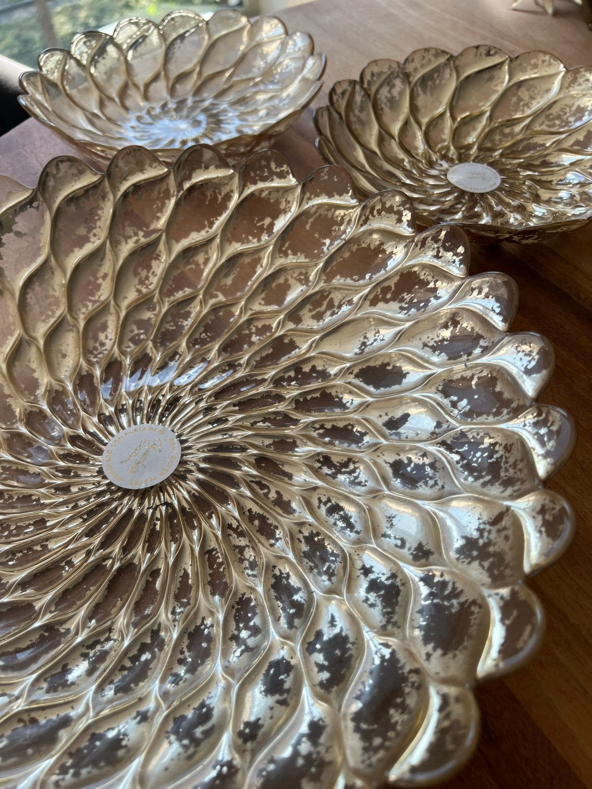 Decoratief Servies - Silver Plated Schalen, Ophalen, Nieuw, Overige stijlen, Glas