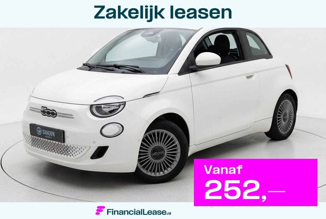 Fiat 500 Urban 42 kWh|Automaat|Navi|UConnect|360 Camera|Stoe, Dealer onderhouden, Gebruikt, 4 stoelen, Wit