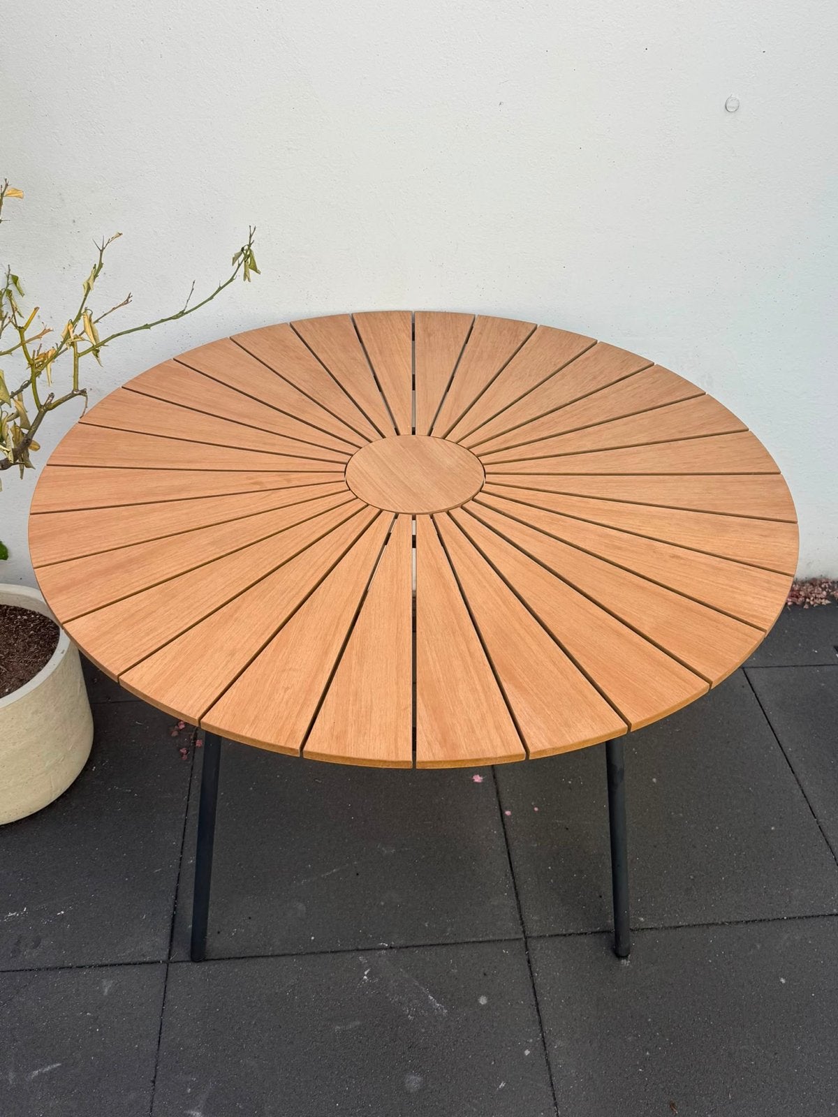 Jysk Tuinset met 4 stoelen, 4 zitplaatsen, Gebruikt, Eettafel, Ophalen of Verzenden