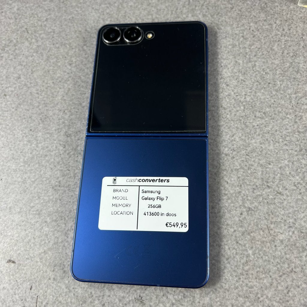 Samsung Galaxy Flip 7 | 256GB | in doos met hoes | 413600, Gebruikt, Zwart, Touchscreen, Ophalen of Verzenden