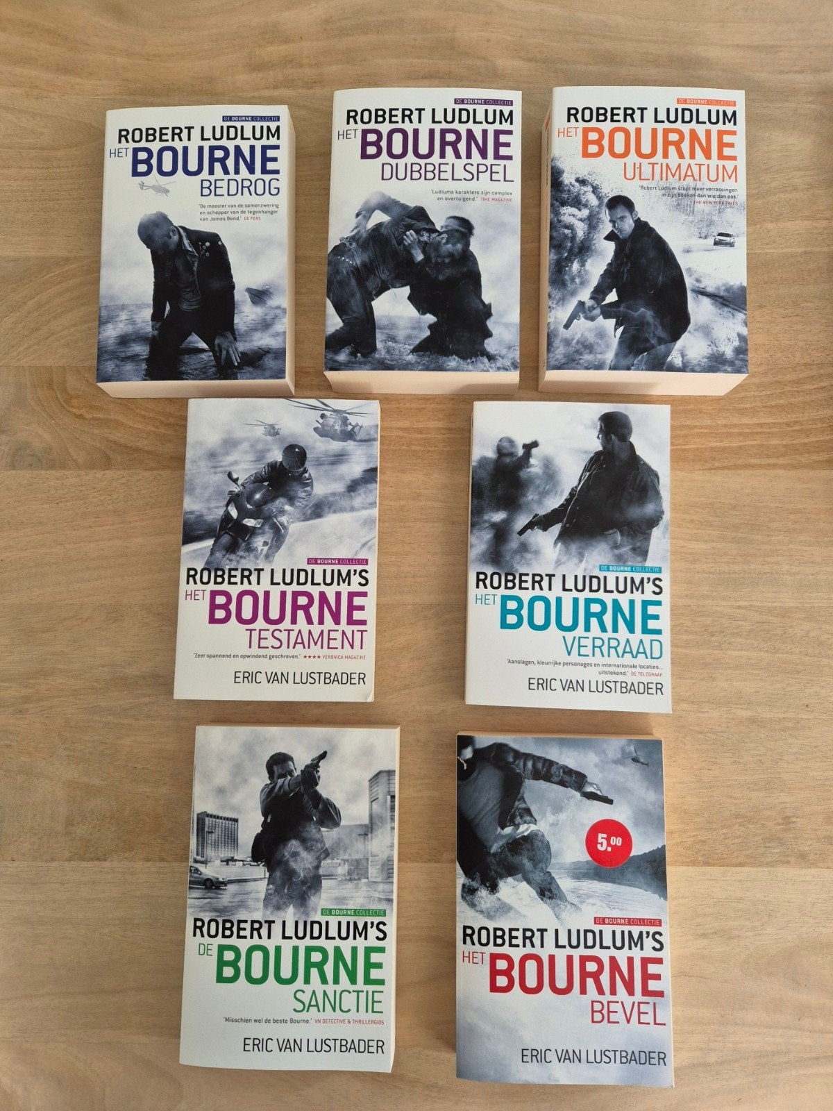 De Bourne Collectie - Robert Ludlum & Eric Van Lustbader, Ophalen of Verzenden, Gelezen, Robert Ludlum & Eric Van Lustbader