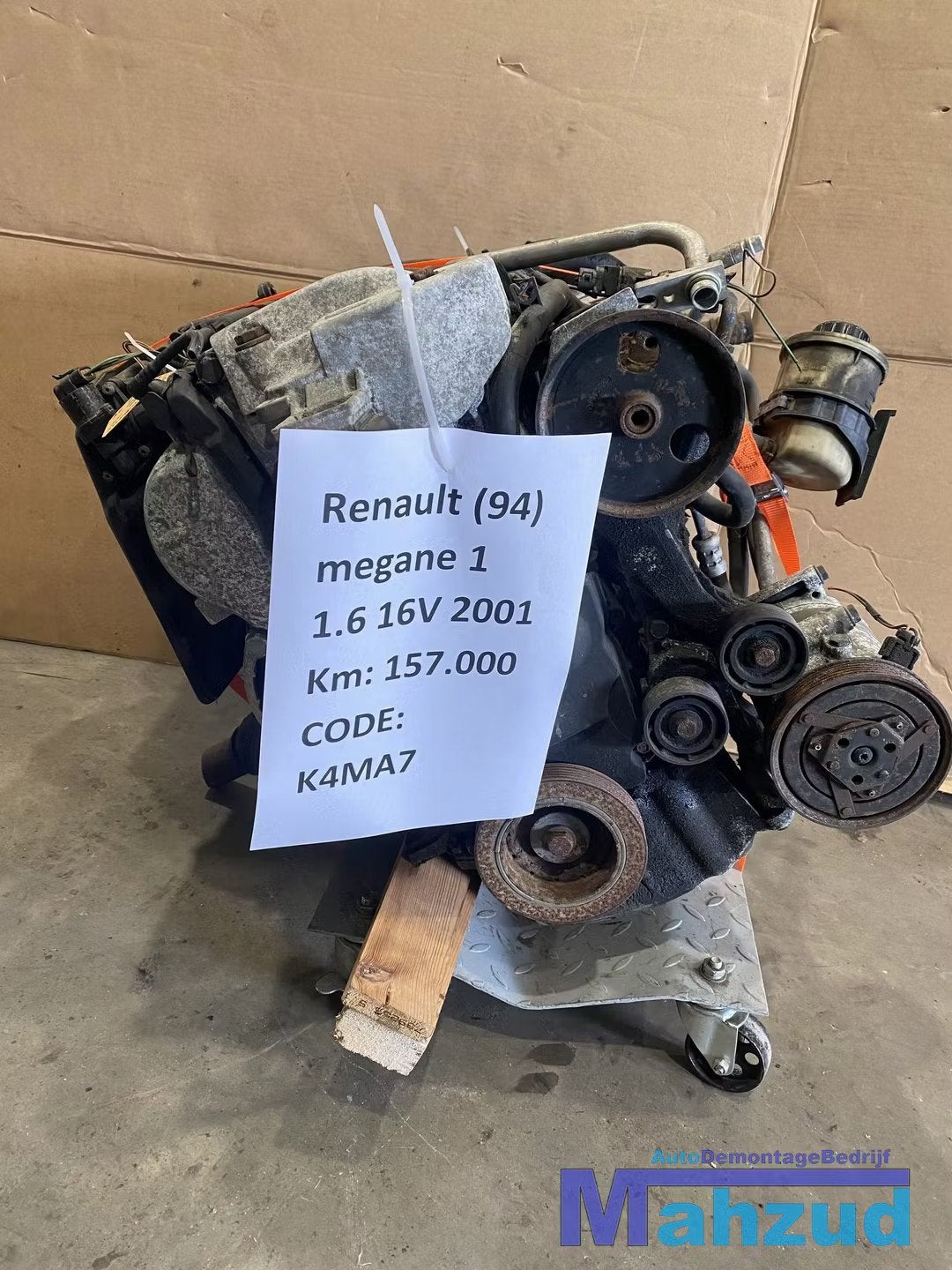 RENAULT MEGANE 1.6 16V MOTORBLOK K4MA7 K4M A7 MOTOR, Renault Group, Gebruikt, Contact.group@renault.com, Renault